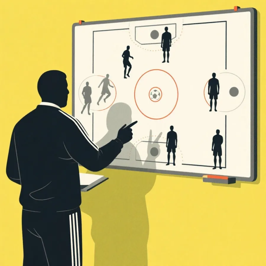 球队战术分析示意图