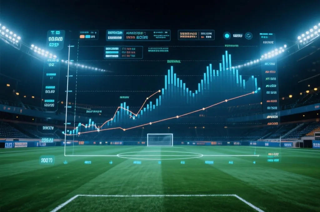 足球场上方显示盘口走势图的占位图